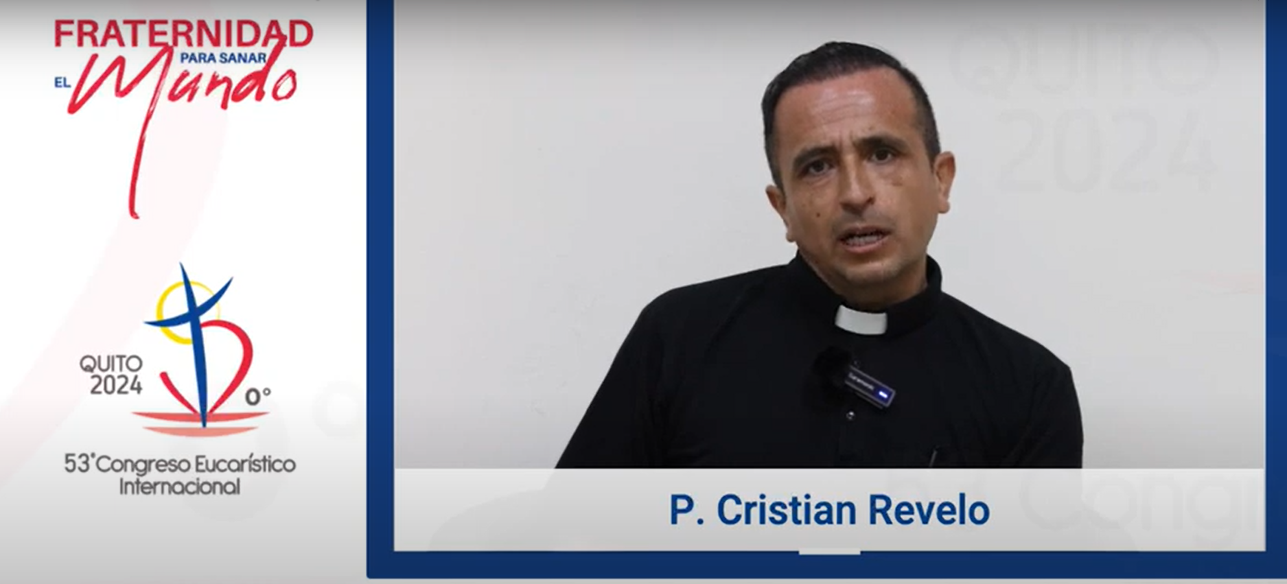 P. Cristian Revelo,Párroco del Vicariato Apostólico de Napo. IEC 2024