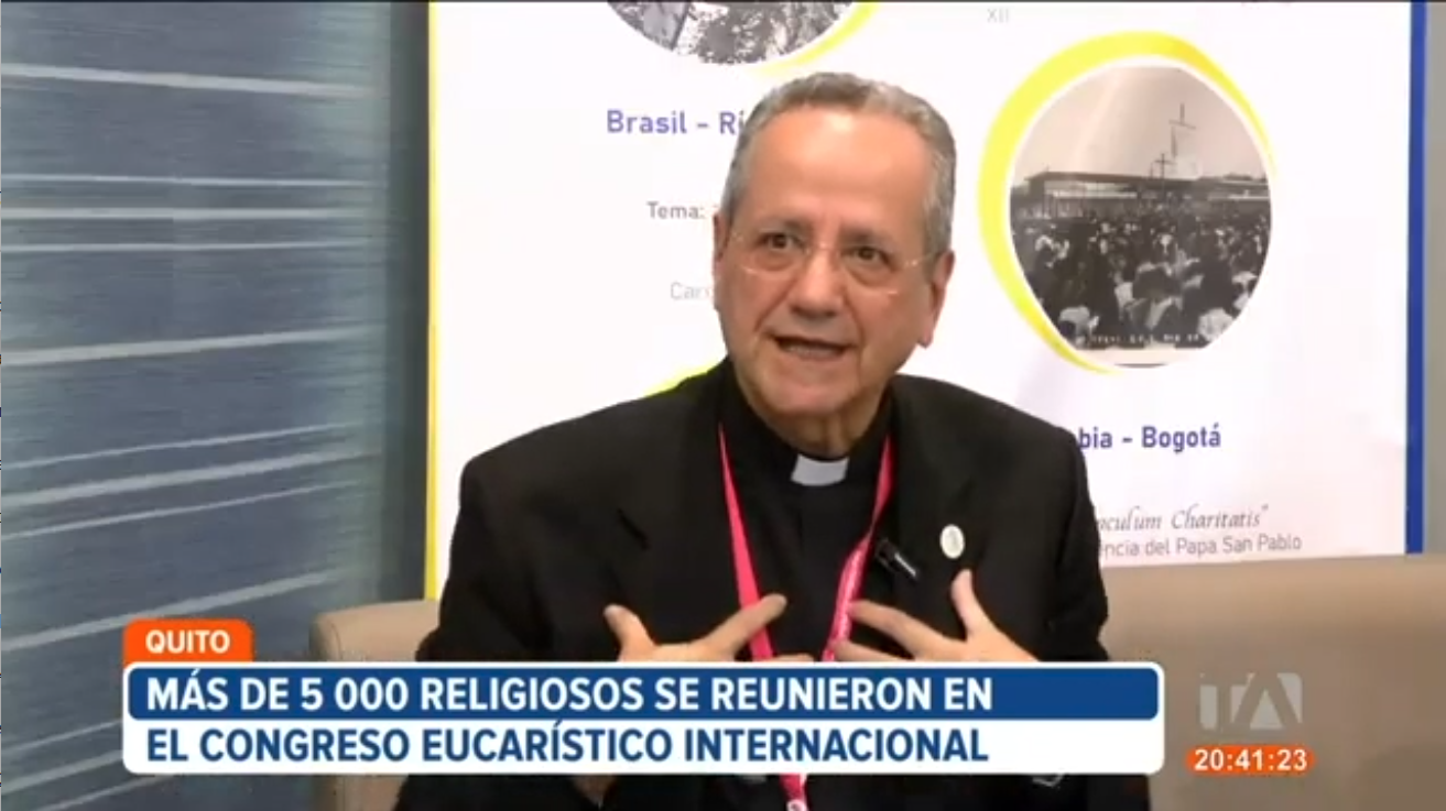 Teleamazonas: Entrevista al P. Corrado Maggioni, Presidente del Comité Pontificio para los Congresos Eucarísticos Internacionales Teleamazonas: Entrevista al P. Corrado Maggioni, Presidente del Comité Pontificio para los Congresos Eucarísticos Internacionales